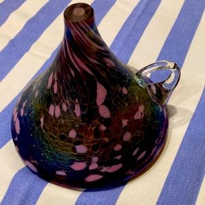 Beautiful iridescent piece with so much character. Will part at $20 -love it.